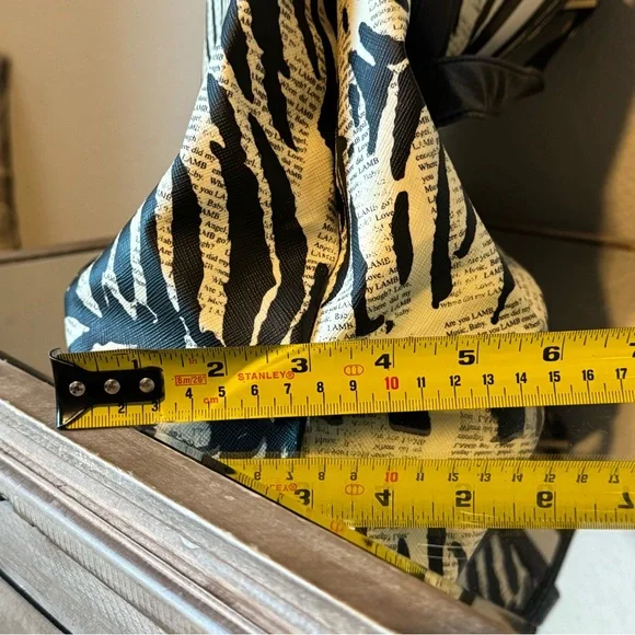 L.A.M.B. Monochrome Zebra Print Tote - Picture 8 of 9